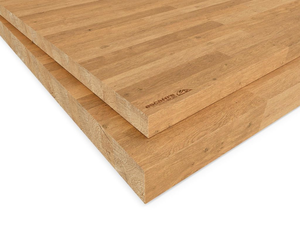 Tablette - CHENE LAMELLE COLLE- ép 22 mm - panneau de 4,50 x 1,10 ml